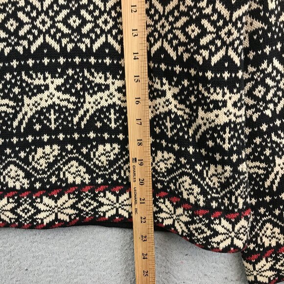 Vintage Nomadic Traders Nordic Wool Sweater With Reindeer & Pine Design S - Picture 5 of 9